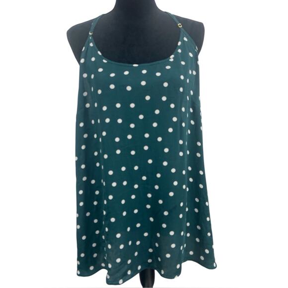NWT City Chic Kitty Daisy Green Print Cami Top Large 20‎ - Picture 1 of 5